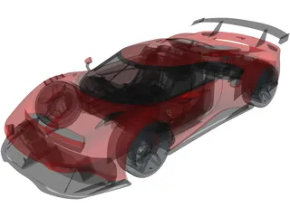 Ferrari P80C (2019) 3D Model