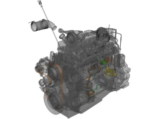 Cummins ISL Engine 3D Model