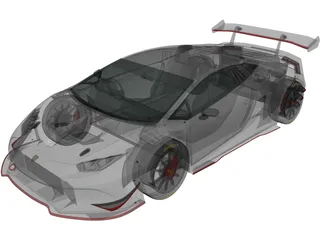 Lamborghini Huracan LP620-2 Super Trofeo (2014) 3D Model