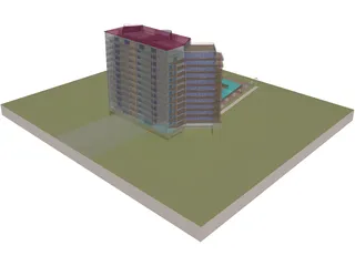 Luxury Building 3D Model