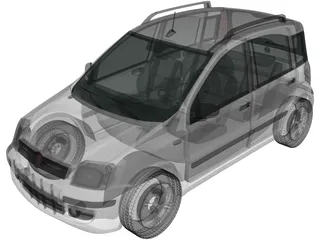 Fiat Panda (2011) 3D Model