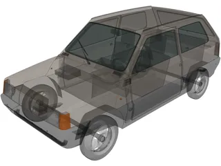 Fiat Panda (1980) 3D Model