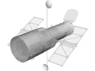 Hubble Space Telescope 3D Model