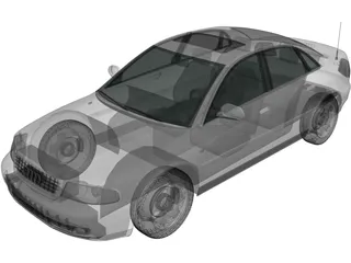 Audi A4 Sedan (1999) 3D Model