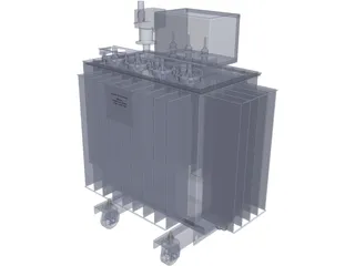 Power Transformer 160kVA 3D Model