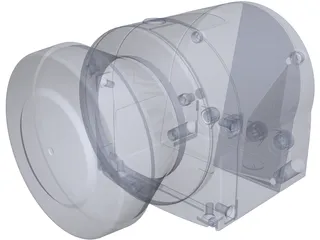 SICK LMS153 Lidar 3D Model