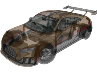 Audi TT RS Clubsport Race Turbo (2021) 3D Model