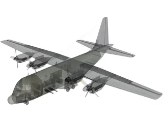 Lockheed AC-130 3D Model