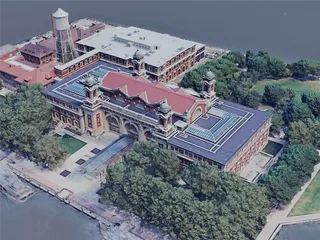 New York City, Ellis Island, USA (2019) 3D Model