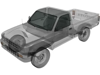 Toyota Hilux (1988) 3D Model