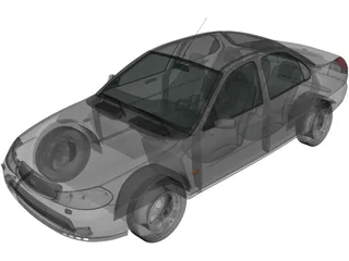 Ford Mondeo Sedan (1996) 3D Model