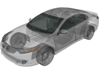 Honda Accord Sedan (2009) 3D Model
