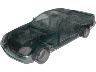 Mercedes-Benz CL600 (1998) 3D Model