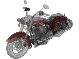 Harley Davidson Road King Classic (2011) 3D Model