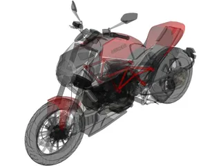 Ducati Diavel (2011) 3D Model