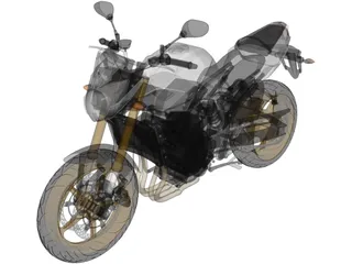 Yamaha FZ8 (2011) 3D Model