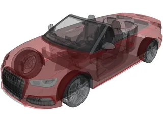 Audi S3 Convertible (2015) 3D Model