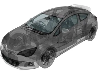 Vauxhall Astra VXR (2012) 3D Model