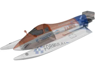 Power Boat 3D Model