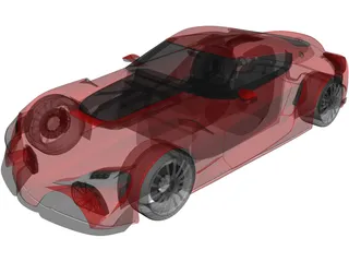 Toyota FT-1 Supra Concept (2014) 3D Model