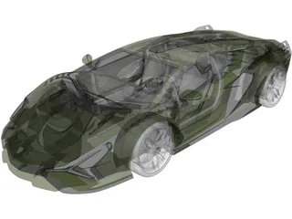 Lamborghini Sian FKP 37 (2020) 3D Model