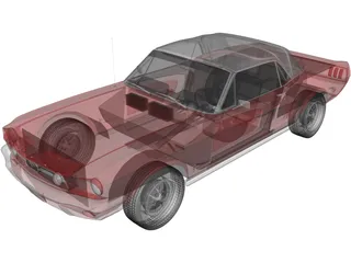 Ford Mustang Soft Top (1967) 3D Model