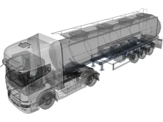 Scania R730 Tanker 3D Model