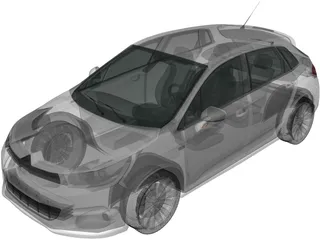 Citroen C4 (2011) 3D Model