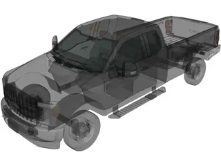 Ford F-250 XLT (2015) 3D Model