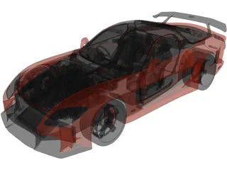 Mazda RX-7 Veilside 3D Model