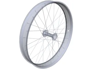 Fatbike Rim Rear 3D Model