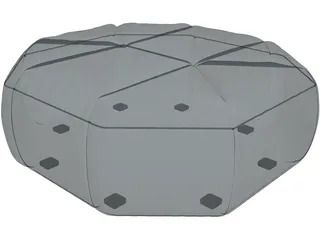 Cloud Pouf 3D Model