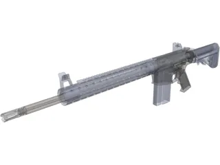 AR-10 3D Model