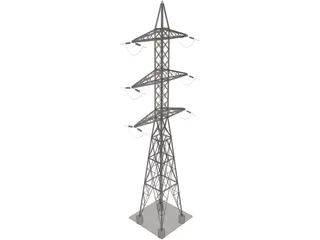 Electricity Pylon 3D Model