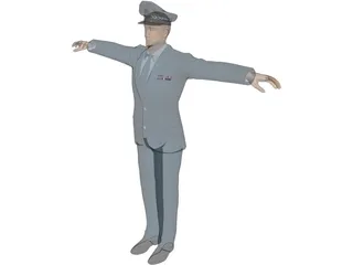 USAF Officer 3D Model