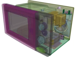 Microwave Oven 3D Model