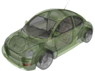Volkswagen Beetle (2000) 3D Model