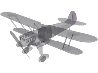 Heinkel He 51 3D Model