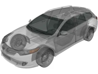 Honda Accord Tourer (2009) 3D Model