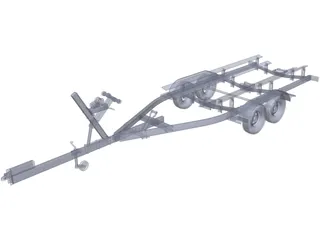 Boat Trailer 3D Model