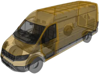 Volkswagen Crafter Cargo (2017) 3D Model