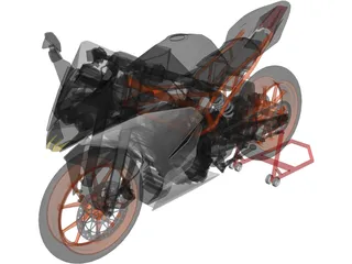 KTM RC 390 3D Model