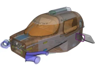 Perrinn LMP1 Prototype Monocoque Chassis 3D Model