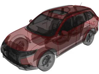 Mitsubishi Outlander GT 3D Model