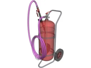 Foam Extinguisher 50L 3D Model