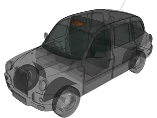 LTI TX4 London Taxi (2006) 3D Model
