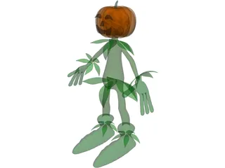 Pumpkin Man 3D Model