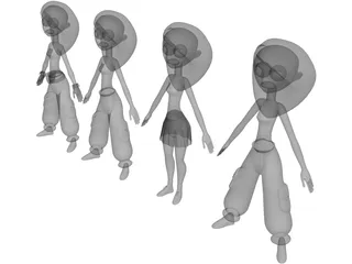 Kim Possible 3D Model