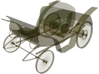 Benz Velo Old Car 3D Model