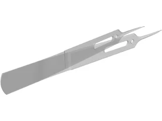 Forceps for Eye Surgery 3D Model